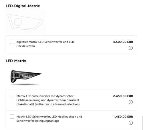 Audi Digital Matrix