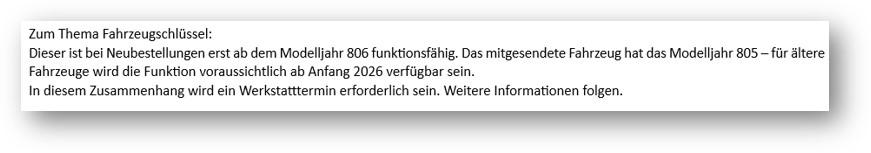 Digitaler Fahrzeug Schlüssel