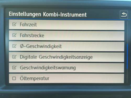 VZE-Warnung aktivieren