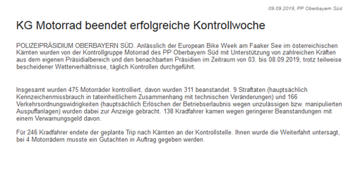 Polizeibericht Bayern