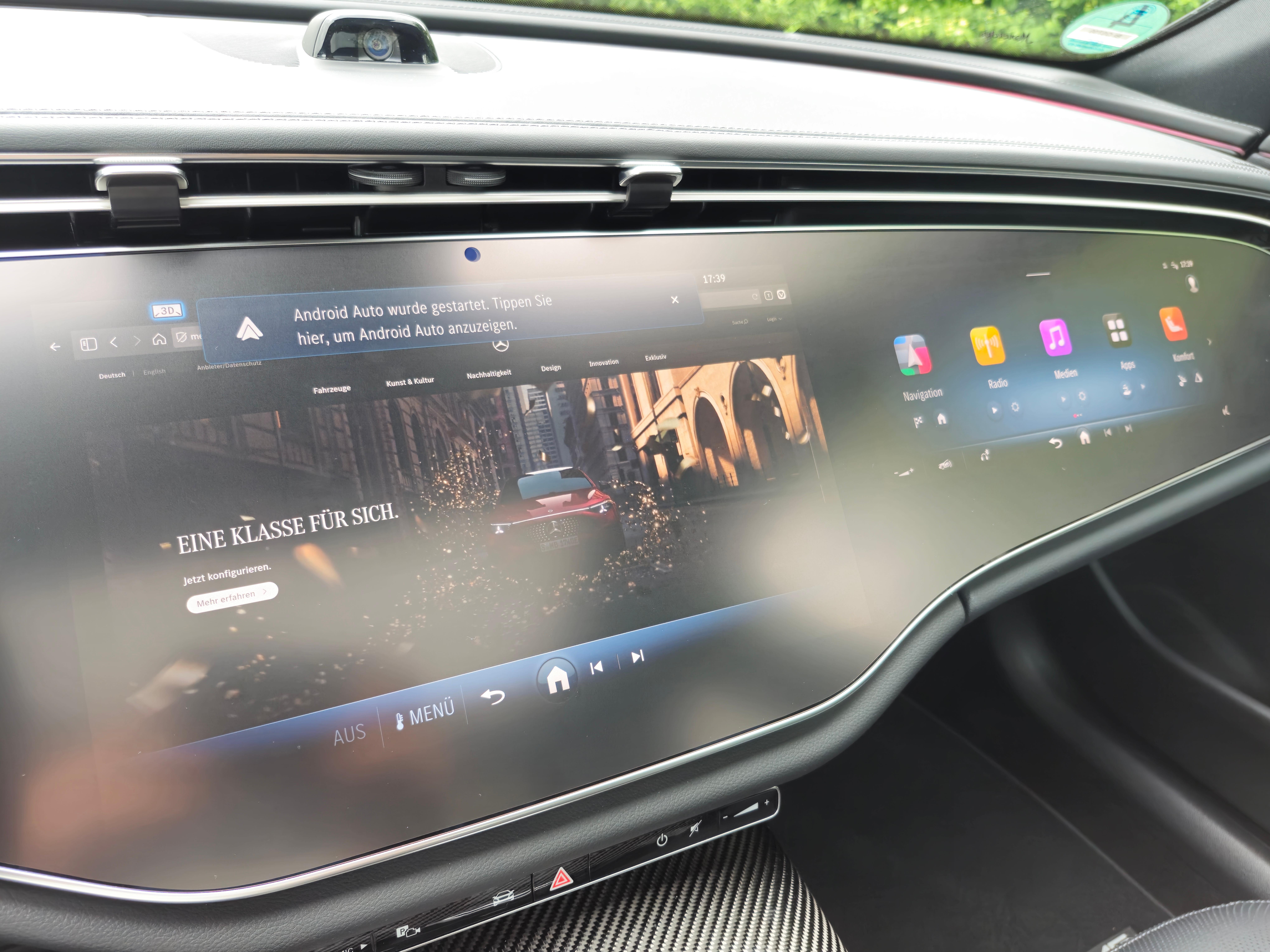 Displayschutzfolie MBUX Superscreen