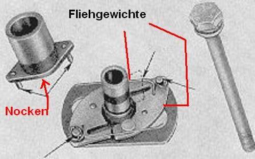 Fliehkraftverstellung Zündung ES