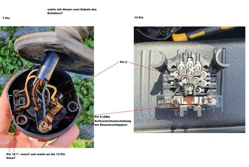 Anhängerkupplung 7 Pin vs. 13 Pin