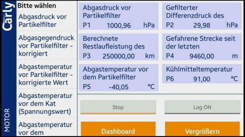 9km Fahrt nach Reset DPF
