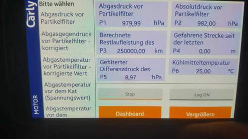 Reset DPF ohne Probefahrt
