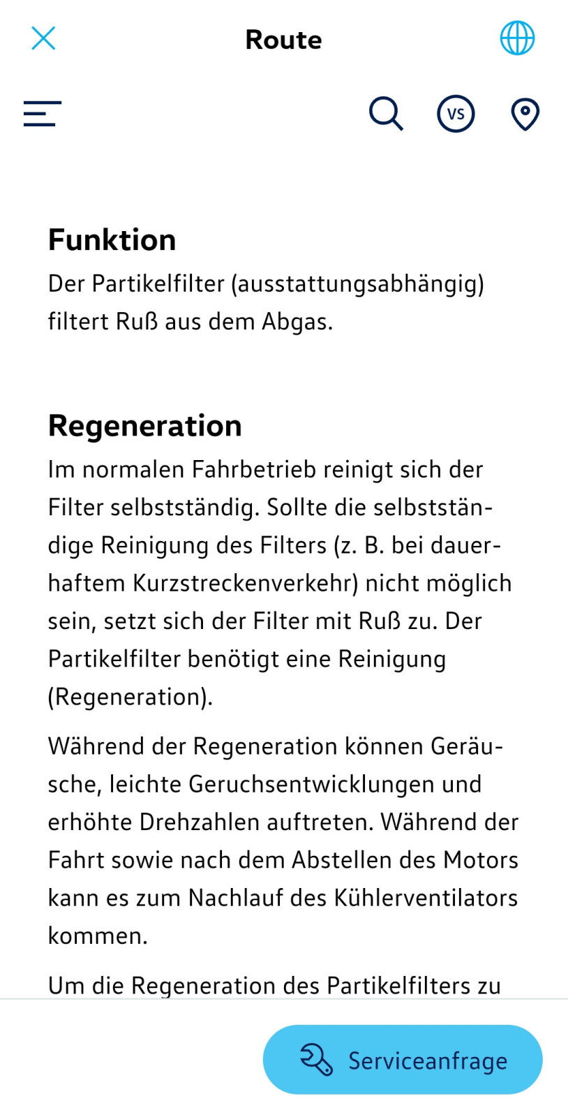 DPF Regeneration - Werte