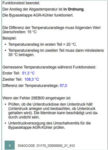 Temperaturmessungen an der AGR-Beipasskl