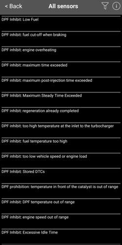 Obd II DPF inhibit