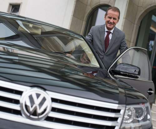 Herbert Diess am Phaeton: Er kam von BMW und wurde Markenvorstand von VW