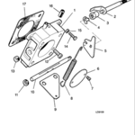 Explosionszeichnung der Drosselklappe (von Jaguar Classic Parts)