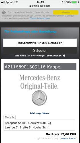 Teilenummmer