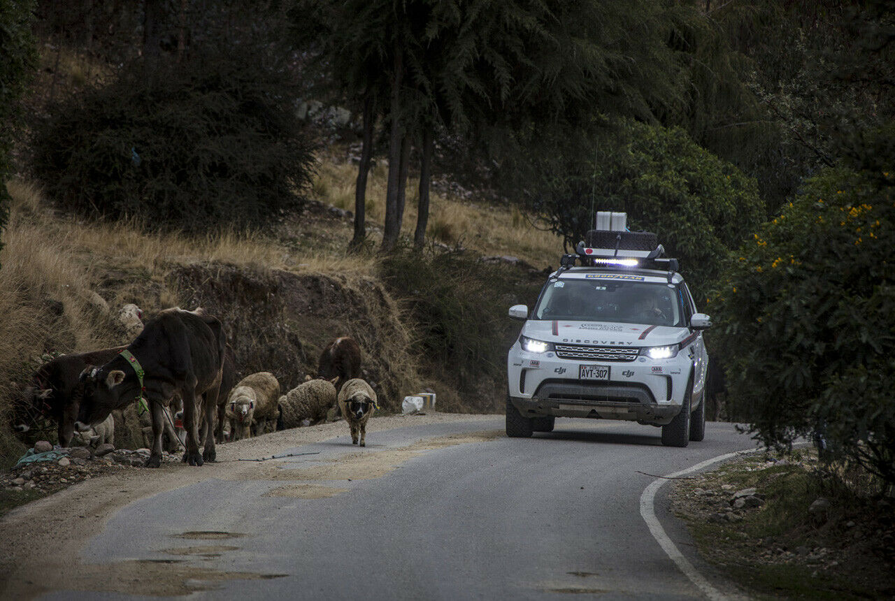 Landwirtschaft findet in Peru auch am Straßenrand statt