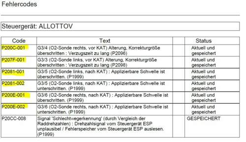 Vor-vorkat-sondenwechsel