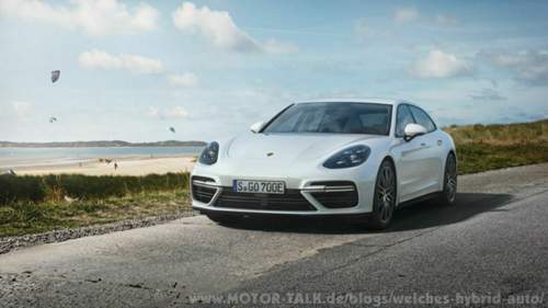 Der Porsche Panamera Hybrid, als V6 oder V8 immer mit gleichem 100 Kw Elektromotor