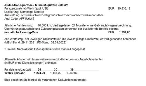 Leasing Angebot