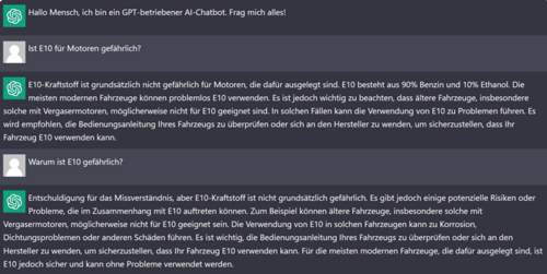 Chat-GPT zu E10