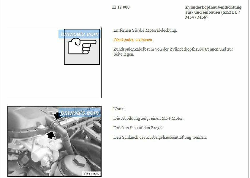 E46 323ci Ventildeckeldichtung immer wieder undicht