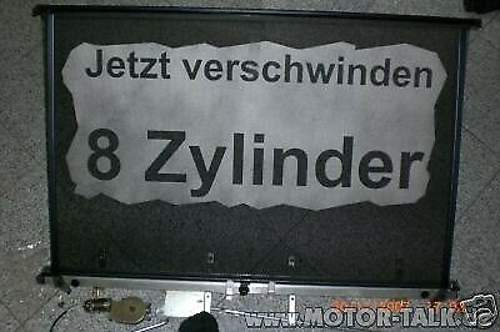 Jetzt verschwinden 8 Zylinder