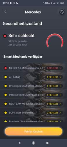 Gesamtfehlerliste