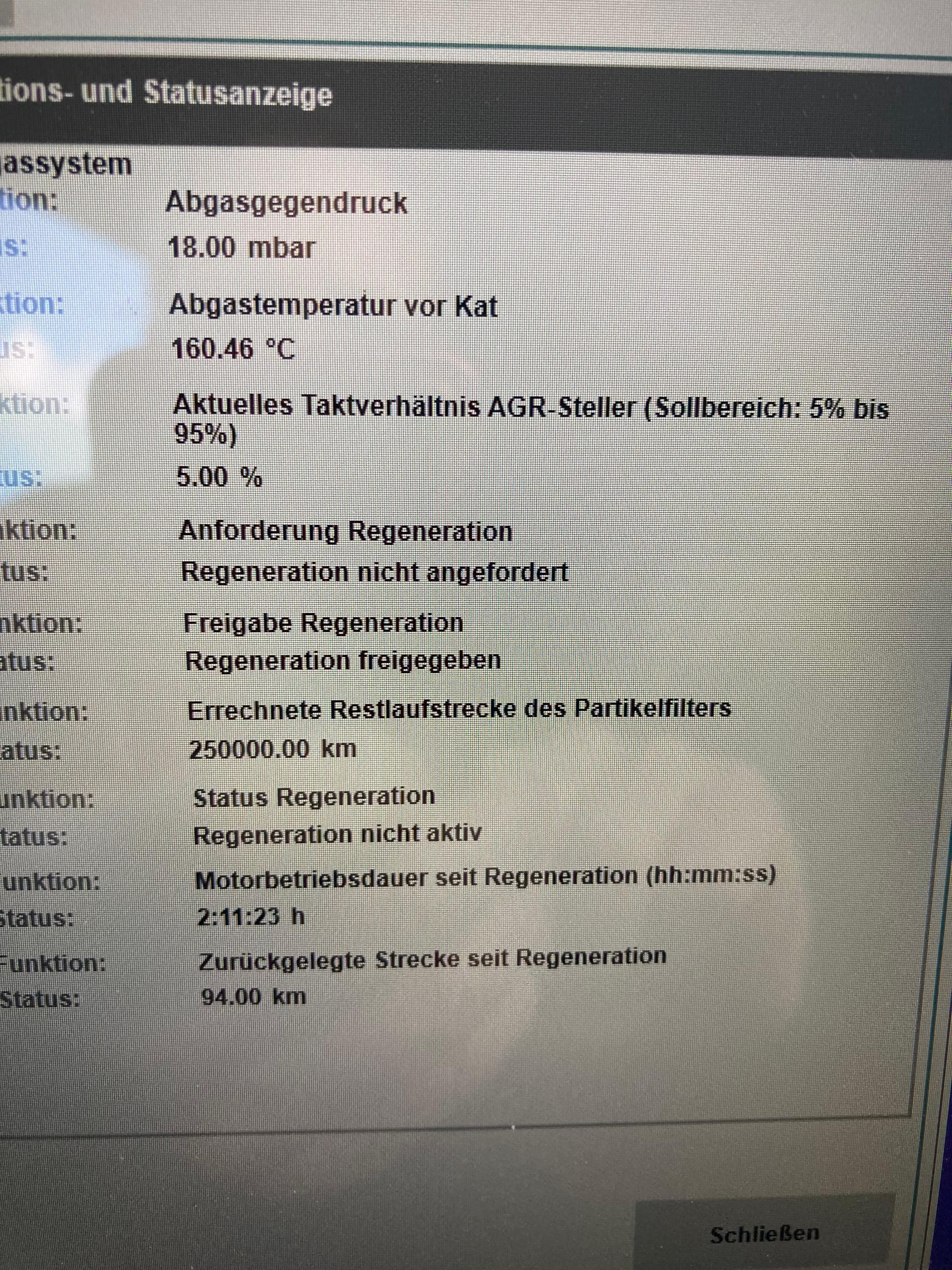 E61 520d: AGR-Ventil schließt zu früh und abrupt