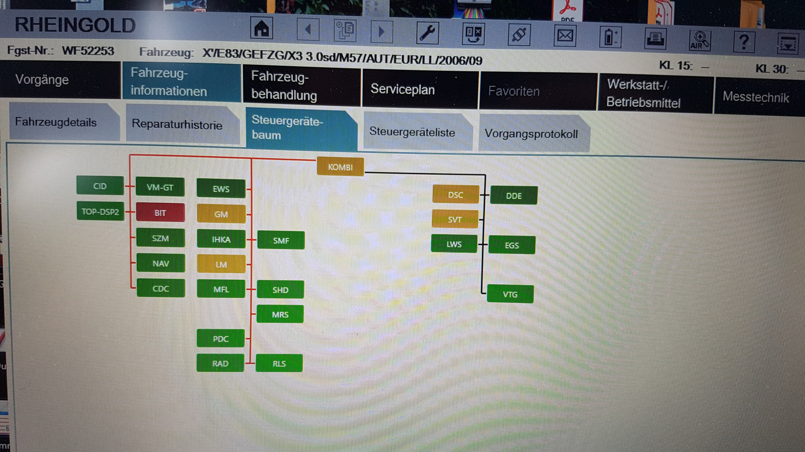 E83 OBD2 Diagnose ABS-Sensor