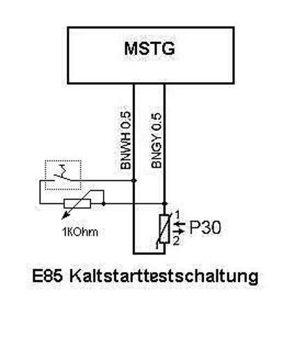 E85-kaltstarthilfe