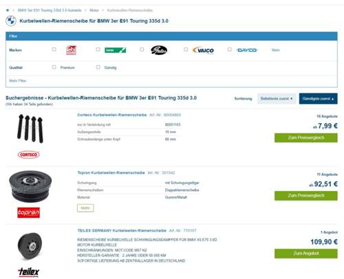Reparatursatz-riementrieb