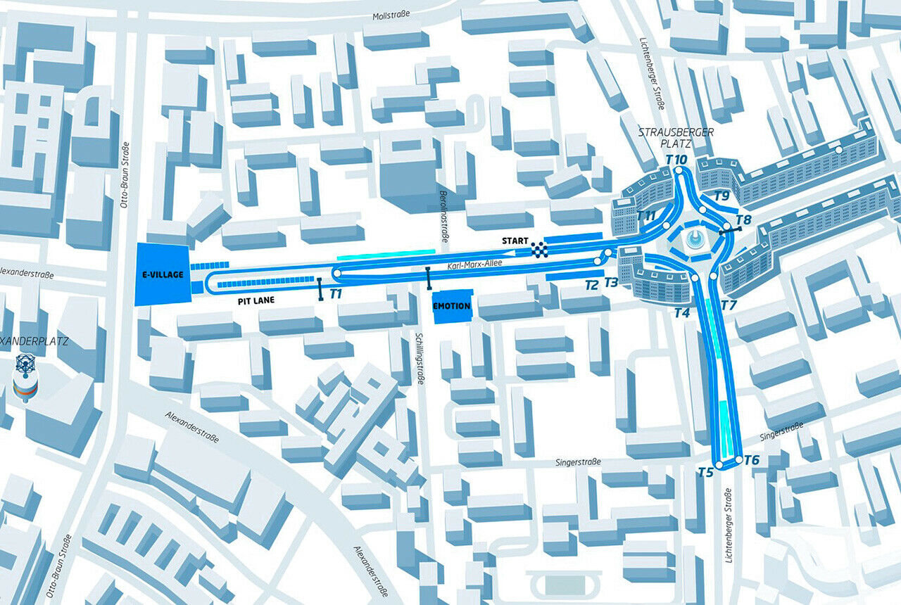 Streckenplan: Hier will die FIA am 21. Mai in Berlin fahren