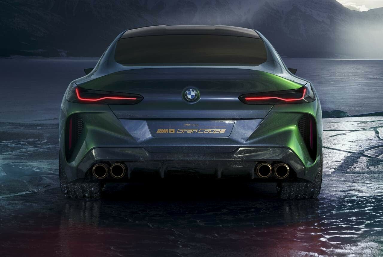 Die schmaleren Rückleuchten des Concept BMW M8 Gran Coupé werden künftig an weiteren BMW-Modellen auftauchen