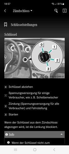 Zündschloss Positionen