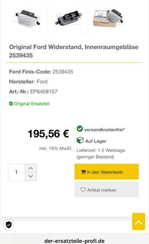 Original Ersatzteil Internet