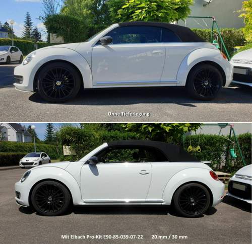 Beetle Cab 1.2 Tieferlegung BEFORE&AFTER