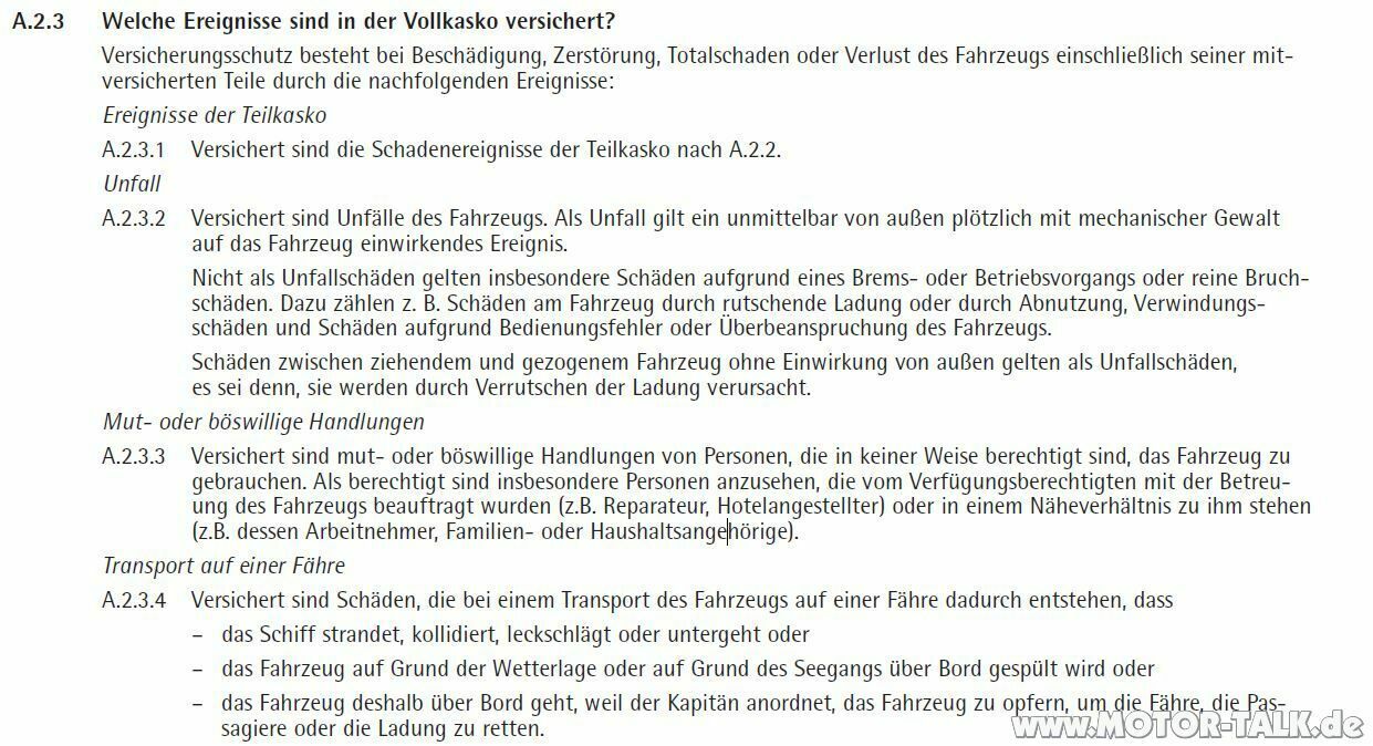 Eigener Schaden am PKW durch Anhänger