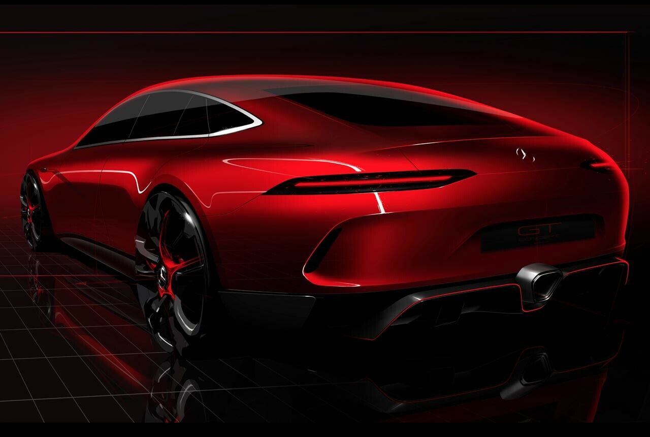 Mercedes-AMG GT Showcar: Auf dem Genfer Salon zeigt Mercedes-AMG einen Viertürer, der sich an den Sportwagen AMG GT anlehnt