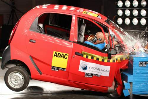 Bei Crashtests konnte der Nano nicht glänzen