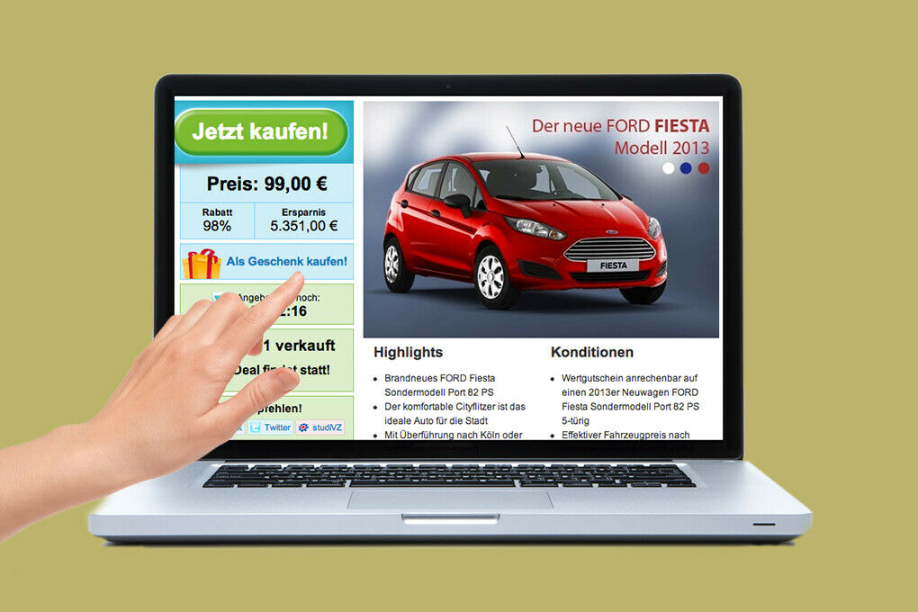 Der Ford Fiesta bei Groupon
