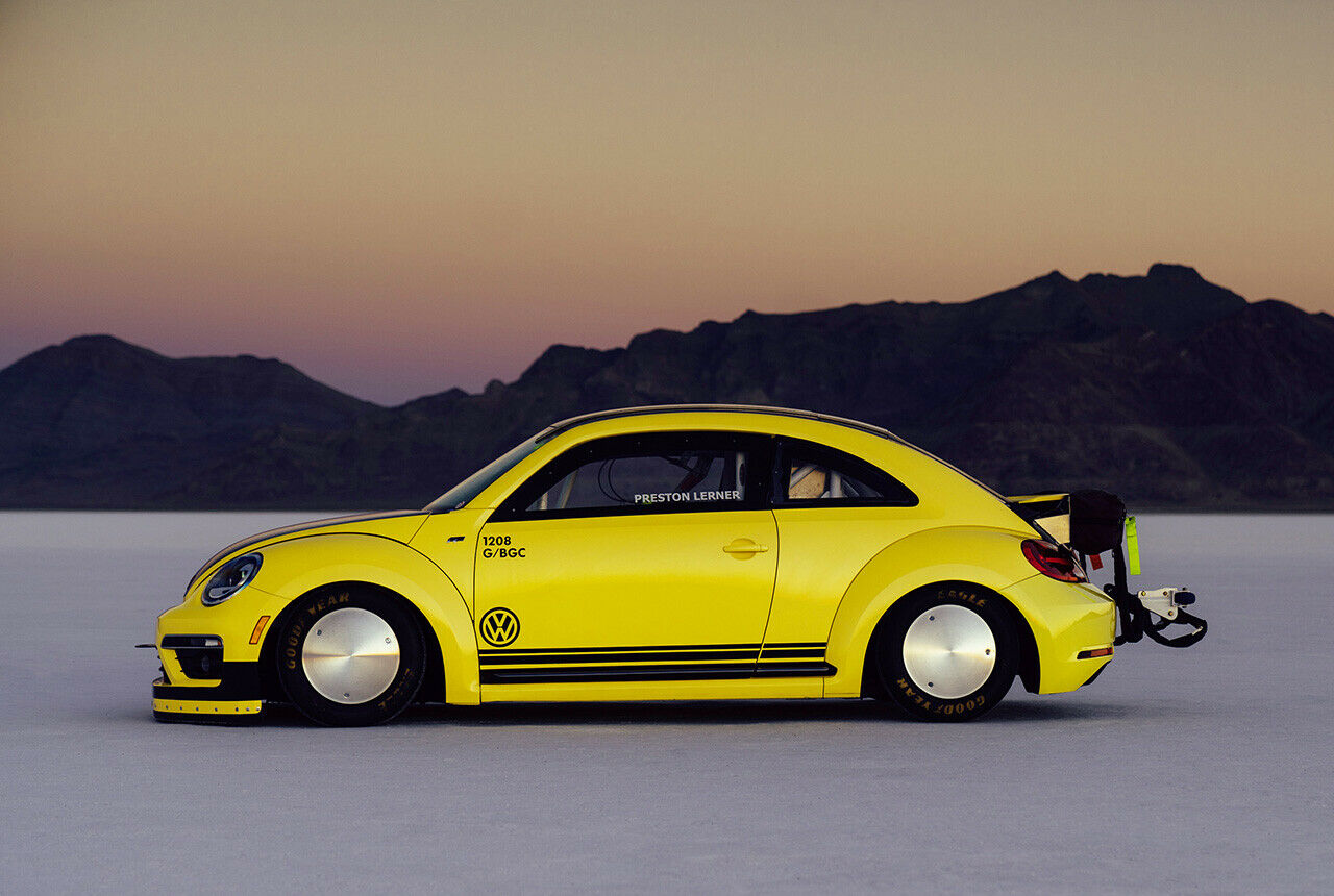VW Beetle LSR: Mit einer Leistung von 550 Ps schaffte der Beetle in Bonneville einen Geschwindigkeit von 328,195 km/h