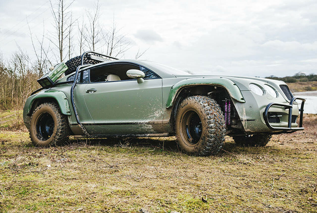 Dieser Bentley Continental GT wurde in der britischen Fernsehsendung "Supercars Megabuild" vom Serienwagen zum Offroader