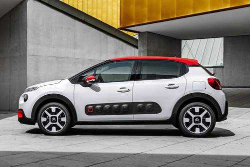 Die Luftpolster namens "Airbumps" kennen wir vom C4 Cactus. Am Citroën C3 geraten sie deutlich schmaler
