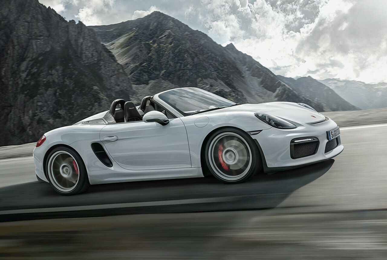 Porsche zeigt in New York den leichtesten Boxster: Der Boxster Spyder wiegt 1.315 Kilogramm