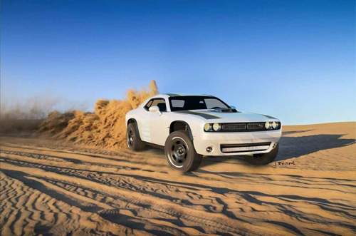 Ein Challenger für die Wüste: Der T/A Untamed Concept ist bisher nur eine Fingerübung eines Grafikers