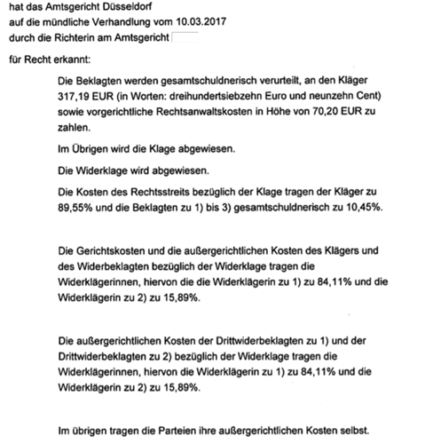 Das Urteil
