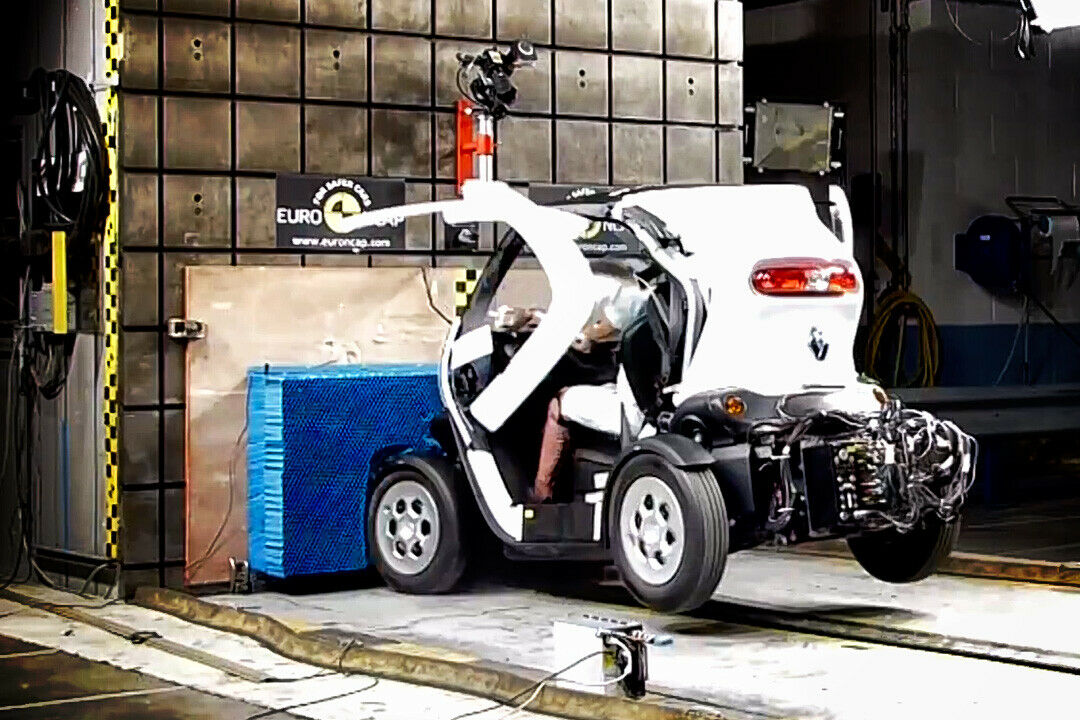 Beim Crashtest schnitt der Renault Twizy schlecht ab