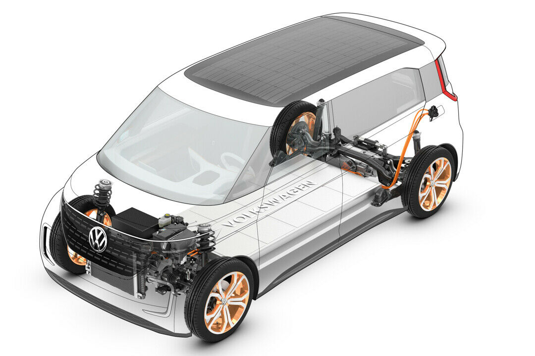 An Vorder- und Hinterachse des Budd-E sitzt je ein Elektromotor