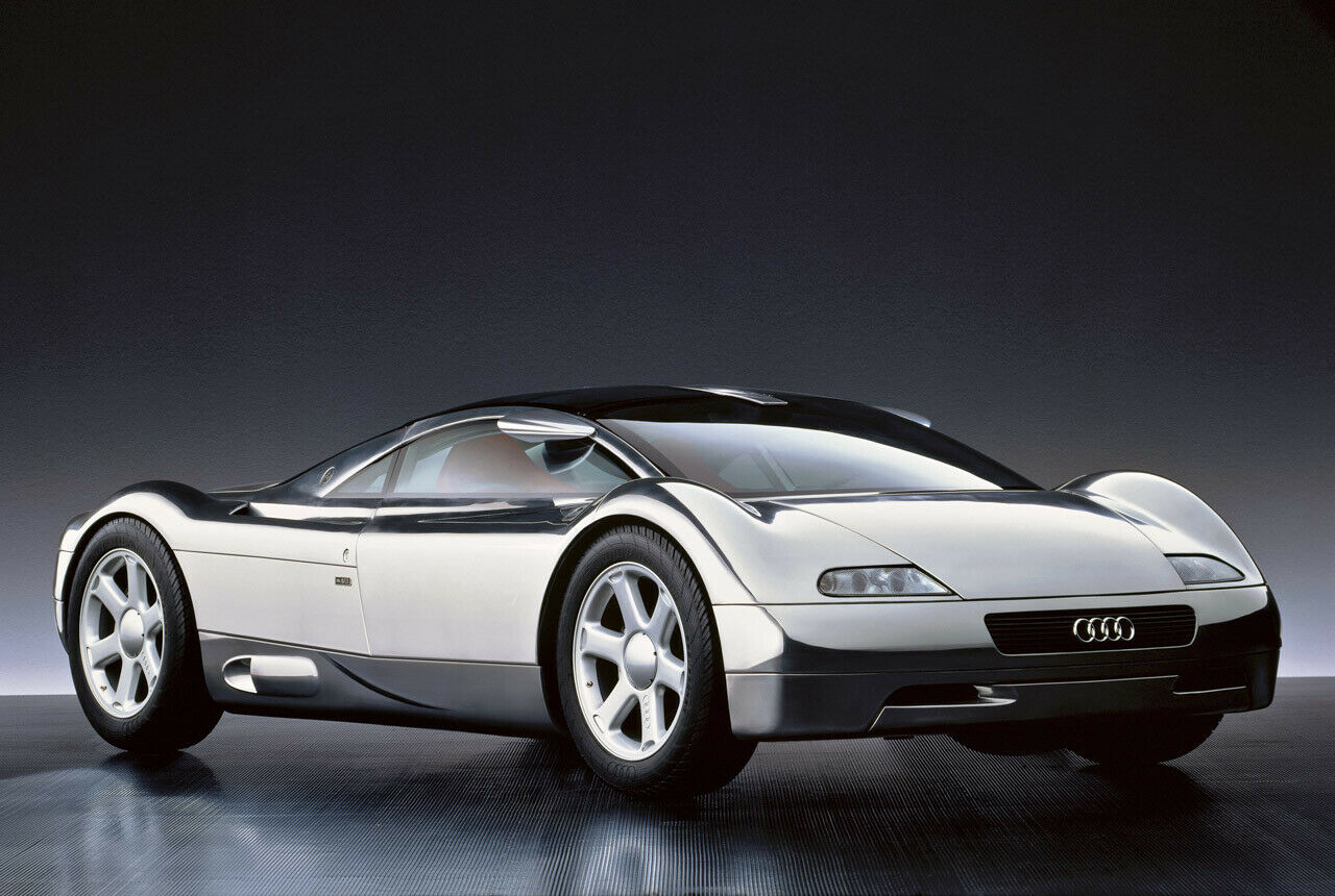 Audi Avus (1991): Sportwagen-Studie mit W-Motor, Fünfventil-Technik und Alu-Karosse