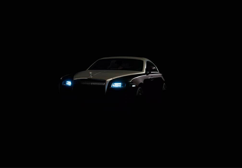 So sehen die Leuchten des Rolls-Royce Wraith aus.