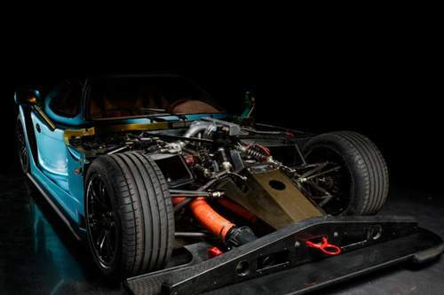 Sein ungewöhnliches Layout verschaffte dem Panoz den Spitznamen "Batmobil"