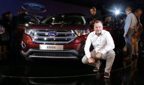 MOTOR-TALK Redakteur Björn Tolksdorf bei der Premiere des Ford Edge in Köln