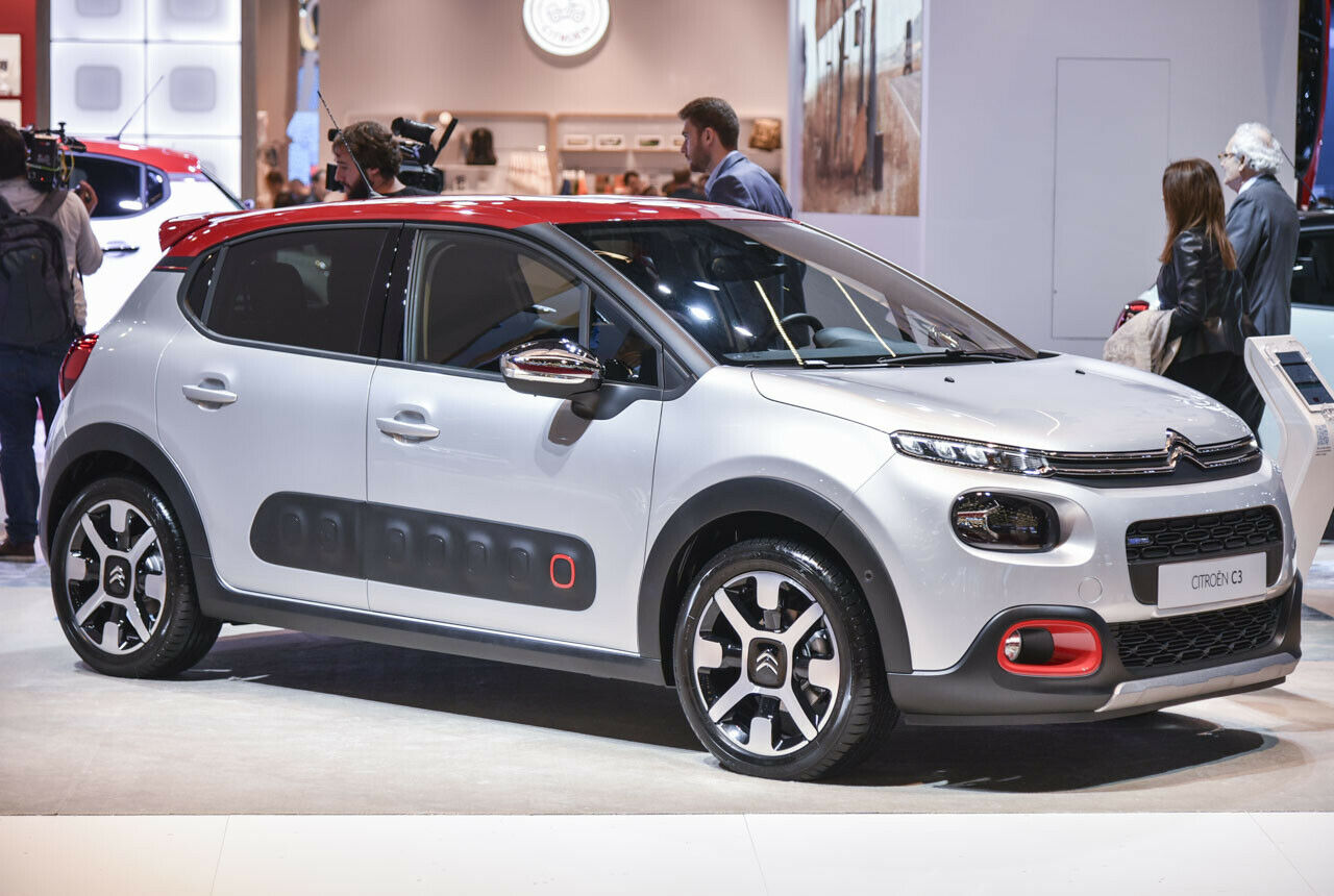 Citroën C3 in Paris: Seitenansicht