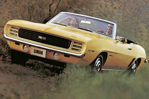 Chevrolet Camaro der ersten Generation. Hier das Cabrio im Modelljahr 1966